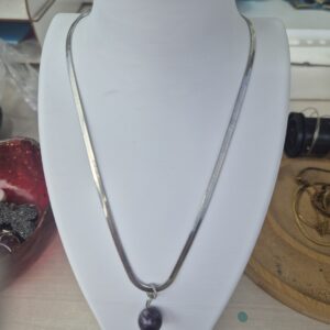 Ametist Orb Kolye (gümüş)